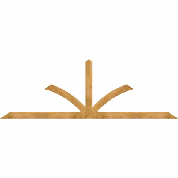 Ekena Millwork Richland Rough Sawn Timber Gable Bracket, Western Red Cedar, 108"W x 36"H x 2"D x 4"F, 8/12 Pitch GBW108X36X0204RIC00RWR - main